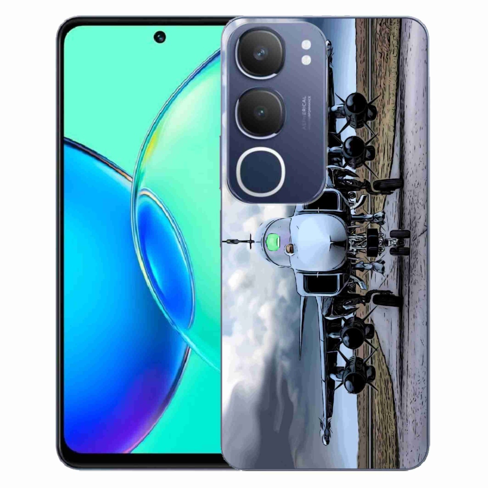 Gélový kryt mmCase na Vivo Y19s - vojenské lietadlo