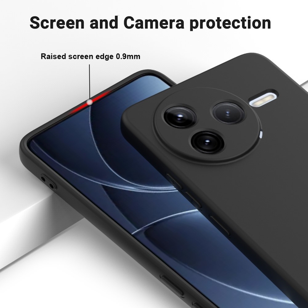 Matný silikónový obal na Xiaomi Poco F7 Pro - čierny