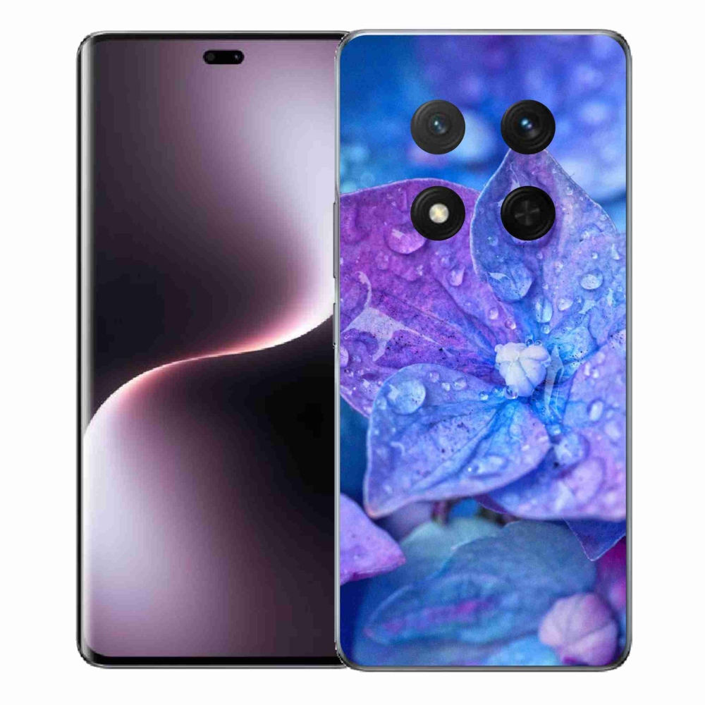 Gélový kryt mmCase na Honor Magic 7 Lite 5G - fialový kvet