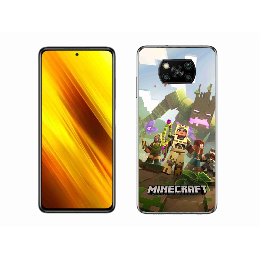 Gélový kryt mmCase na Xiaomi Poco X3 - minecraft 1