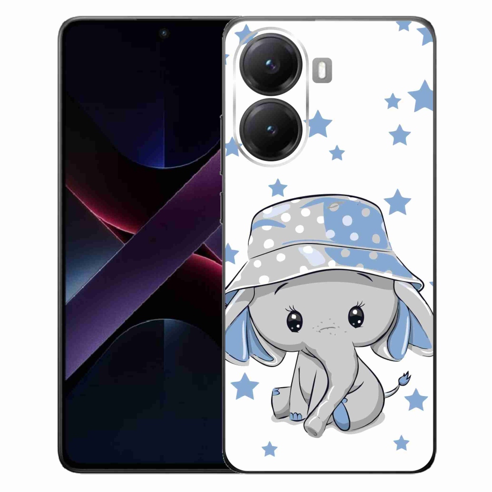 Gélový kryt mmCase na Xiaomi Poco X7 Pro 5G - modrý slon