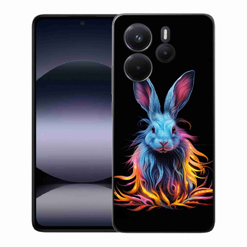 Gélový kryt mmCase na Xiaomi Redmi Note 14 - abstraktný zajac