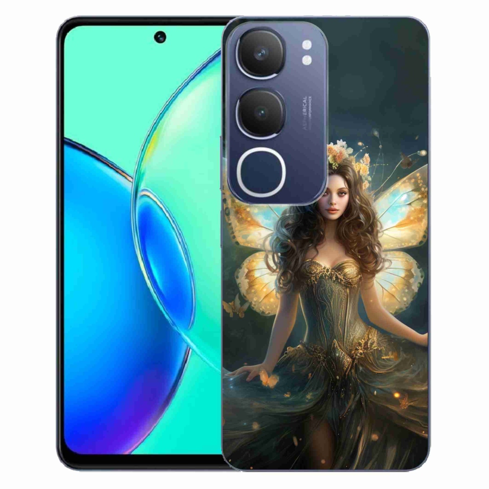 Gélový kryt mmCase na Vivo Y19s - motýlia žena