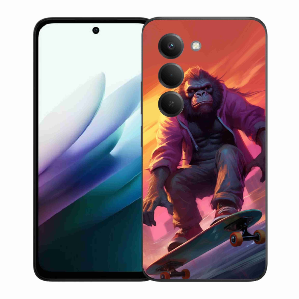 Gélový kryt mmCase na Xiaomi Redmi 15 4G/5G (171mm) - gorila na skateboarde