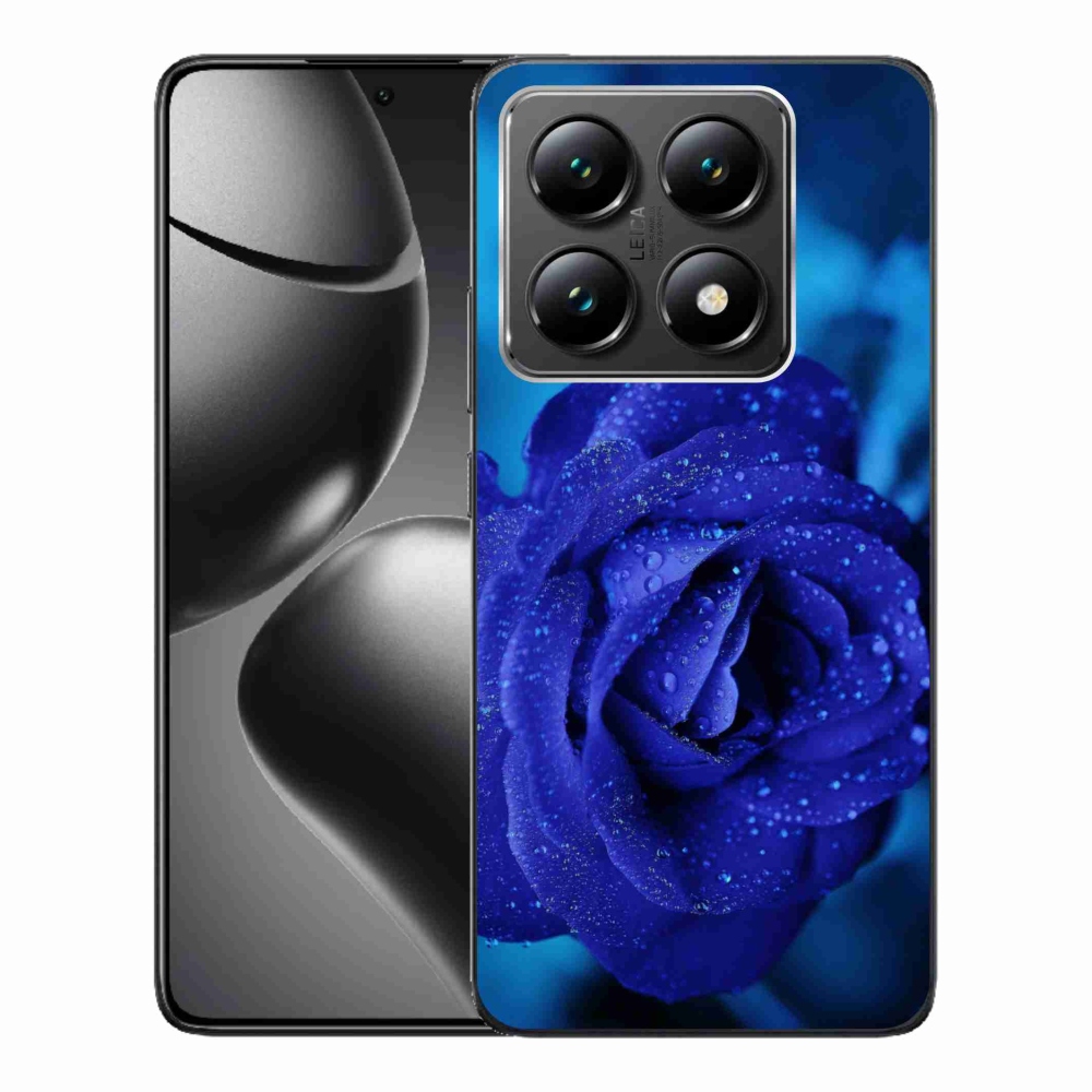 Gélový obal mmCase na Xiaomi 14T - modrá ruža