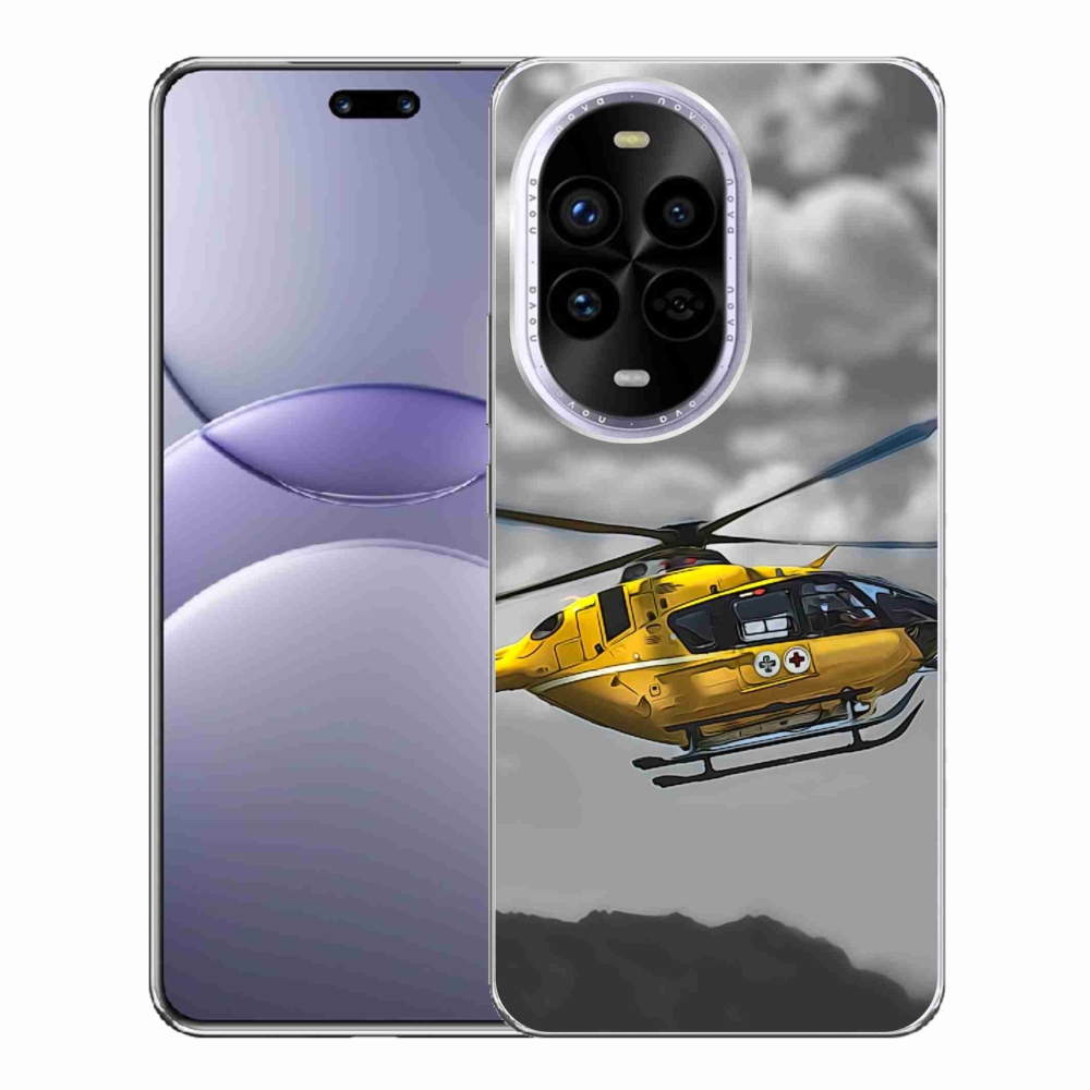 Gélový kryt mmCase na Huawei Nova 13 Pro 5G - žltá helikoptéra