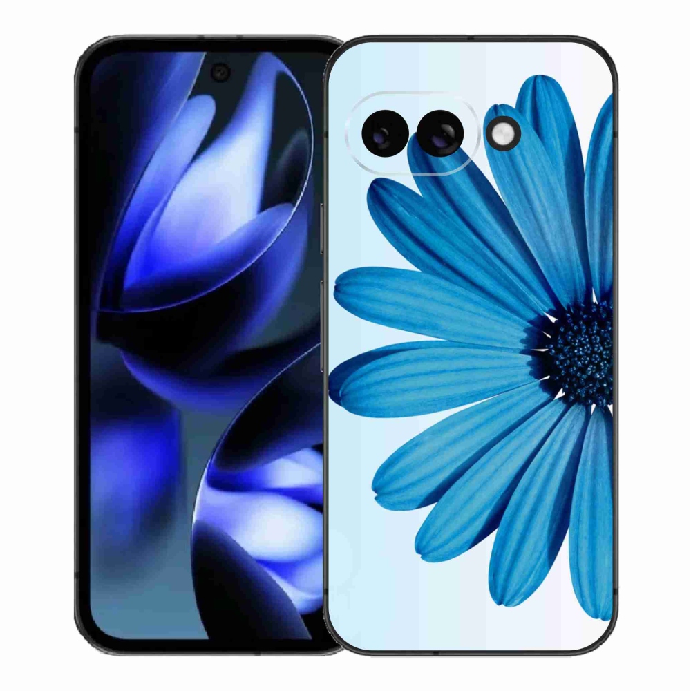 Gélový kryt mmCase na Google Pixel 9a - modrá margaréta