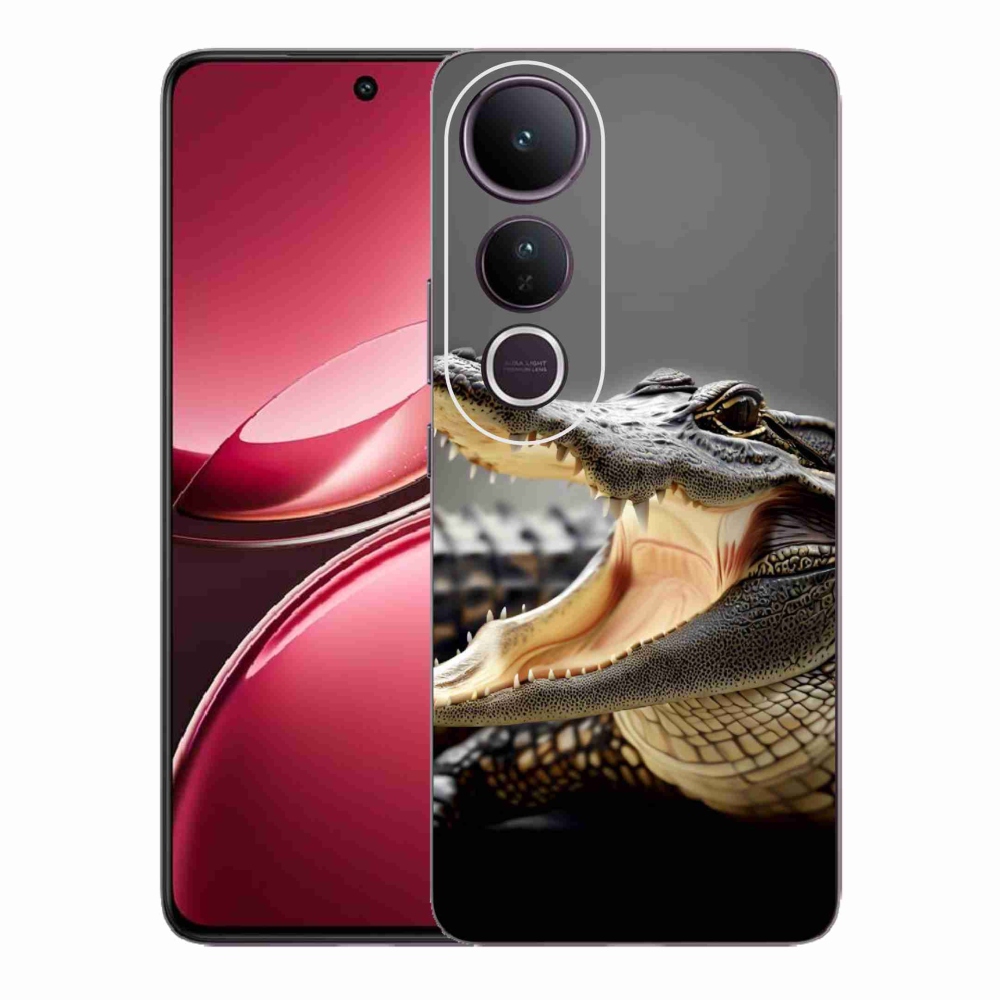 Gélový kryt mmCase na Vivo V50 Lite 4G/5G - krokodíl