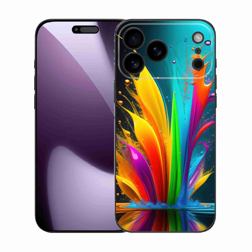 Gélový kryt mmCase na iPhone 17 Pro Max - abstraktný motív 1