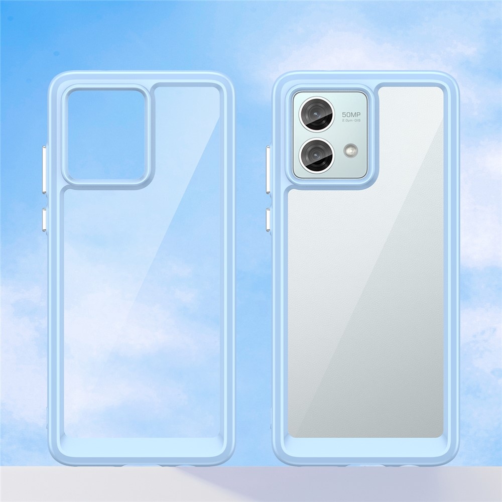 Gélový obal s pevným chrbtom na Motorola Moto G84 5G - modrý