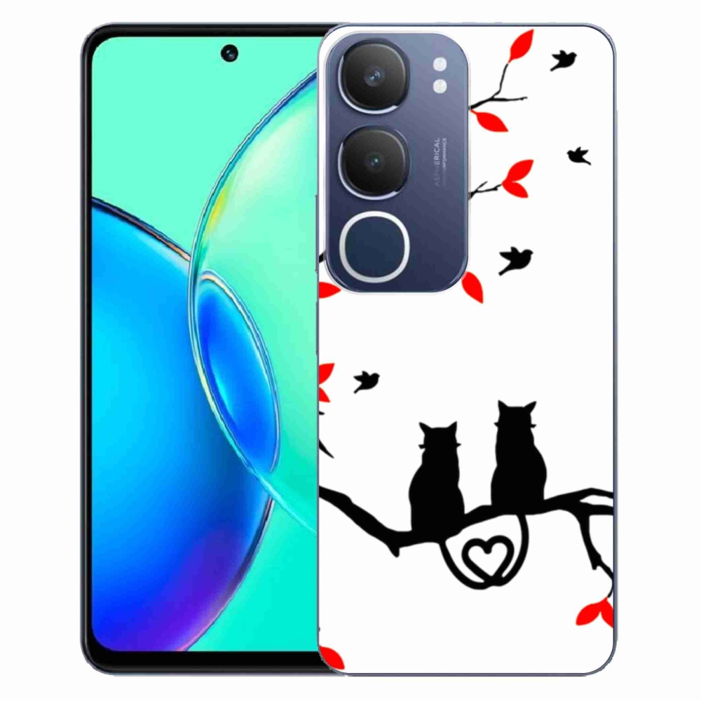 Gélový kryt mmCase na Vivo Y19s - mačacia láska