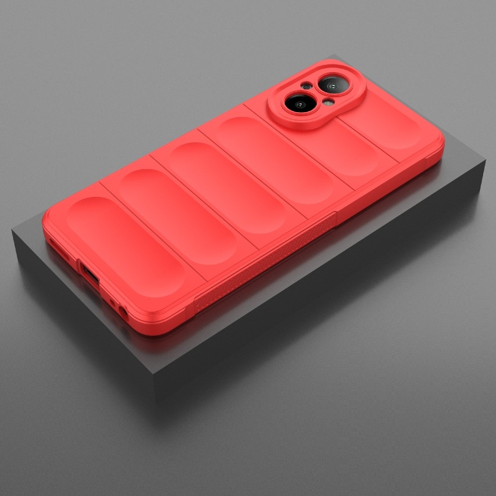 Rugg odolný gelový kryt na mobil Realme C67 - červený