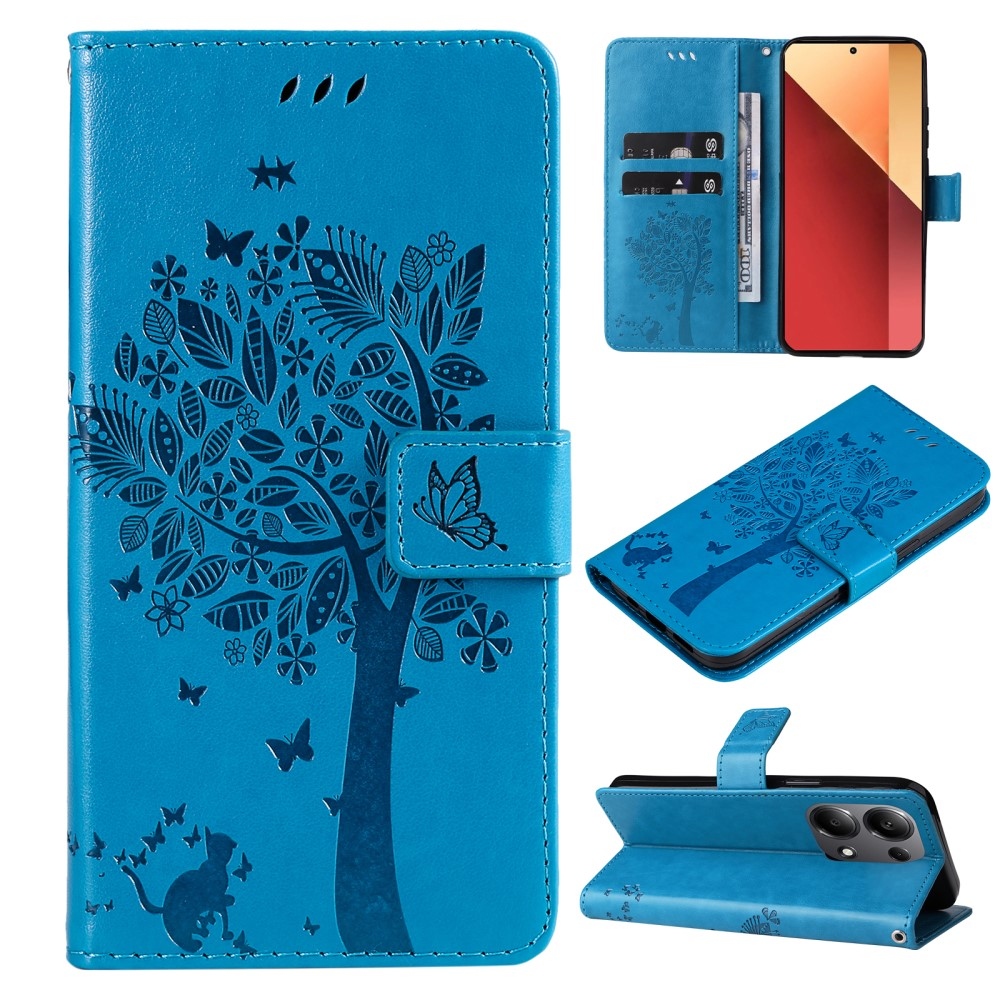 Trees knižkové púzdro na Xiaomi Redmi Note 13 Pro 4G/Poco M6 Pro - modré