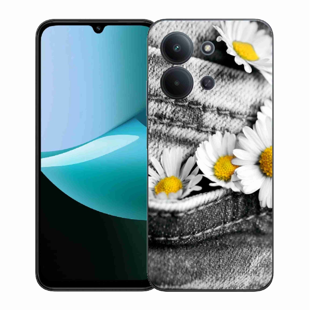 Gélový kryt mmCase na Xiaomi Redmi 15C 4G (171mm)/Poco C85 4G (171mm) - margaréty