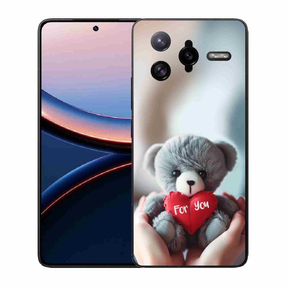 Gélový kryt mmCase na Xiaomi Poco F7 Ultra - medvedík pre zamilovaných