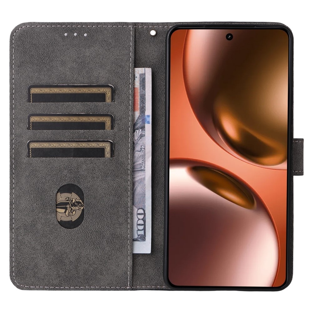 RFID knižkové puzdro na Realme GT 7 5G - fialové