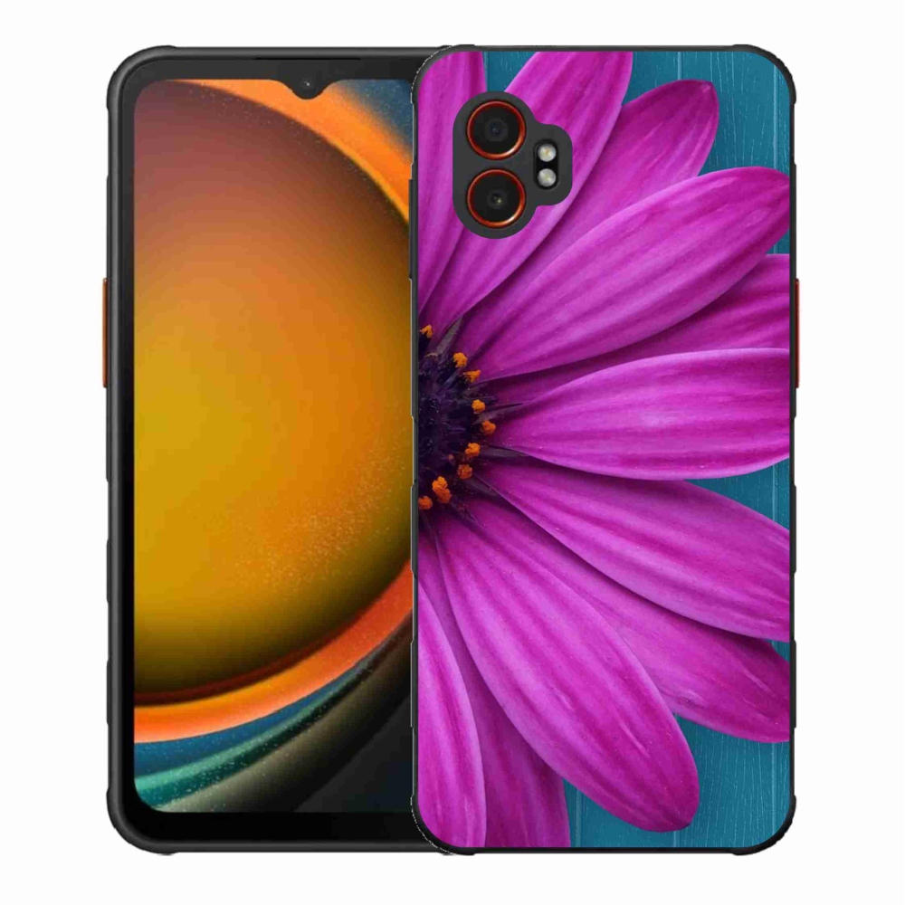 Gélový kryt mmCase na Samsung Galaxy Xcover 7 Pro - fialová margaréta