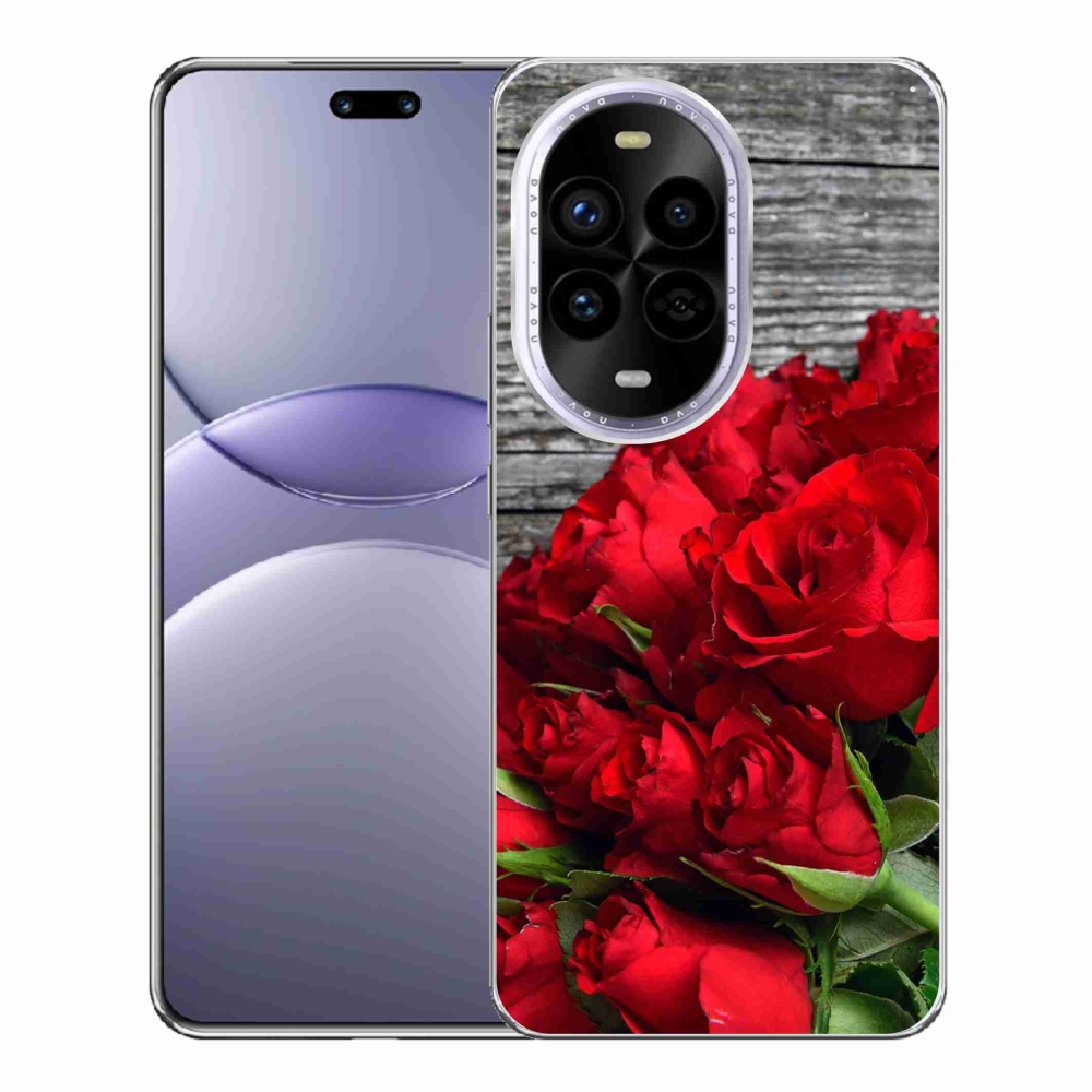 Gélový kryt mmCase na Huawei Nova 13 Pro 5G - červené ruže