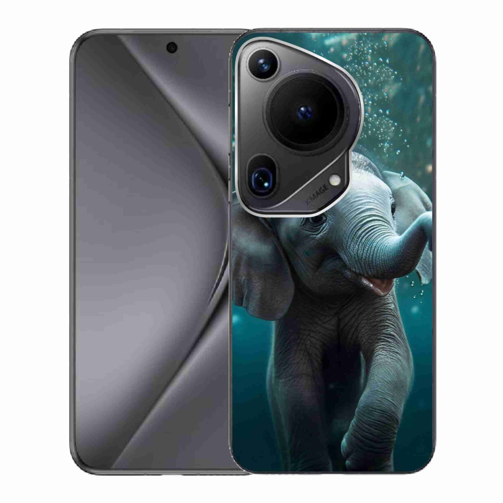Gélový kryt mmCase na Huawei Pura 70 Ultra - sloník pod vodou