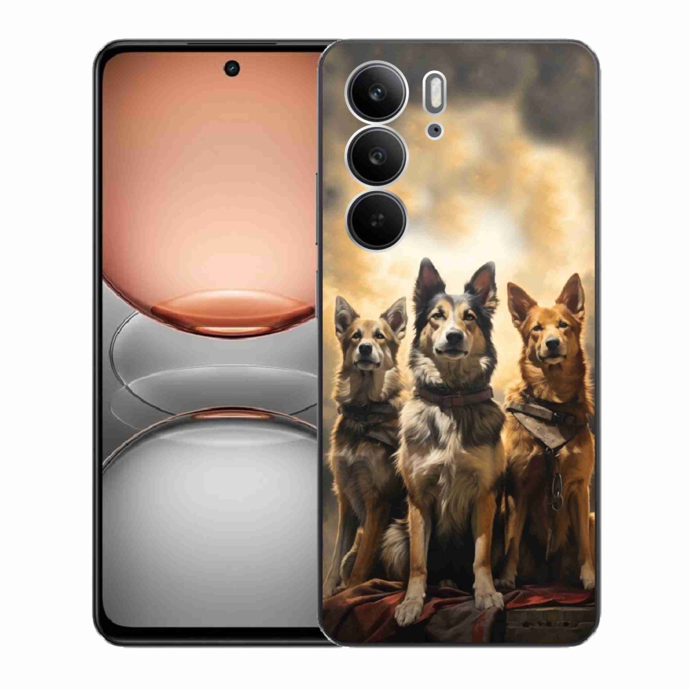 Gélový kryt mmCase na Realme C75 - tri psy