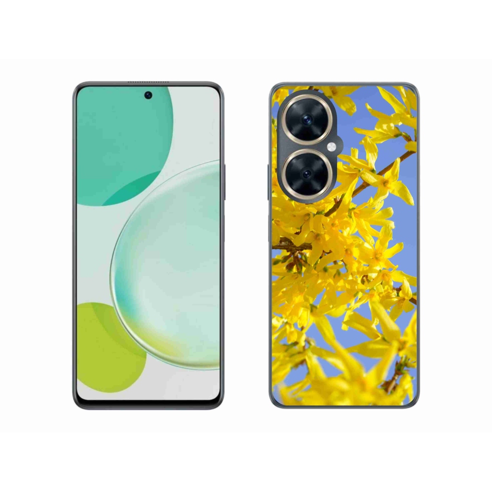 Gélový kryt mmCase na Huawei Nova 11i - žlté kvety