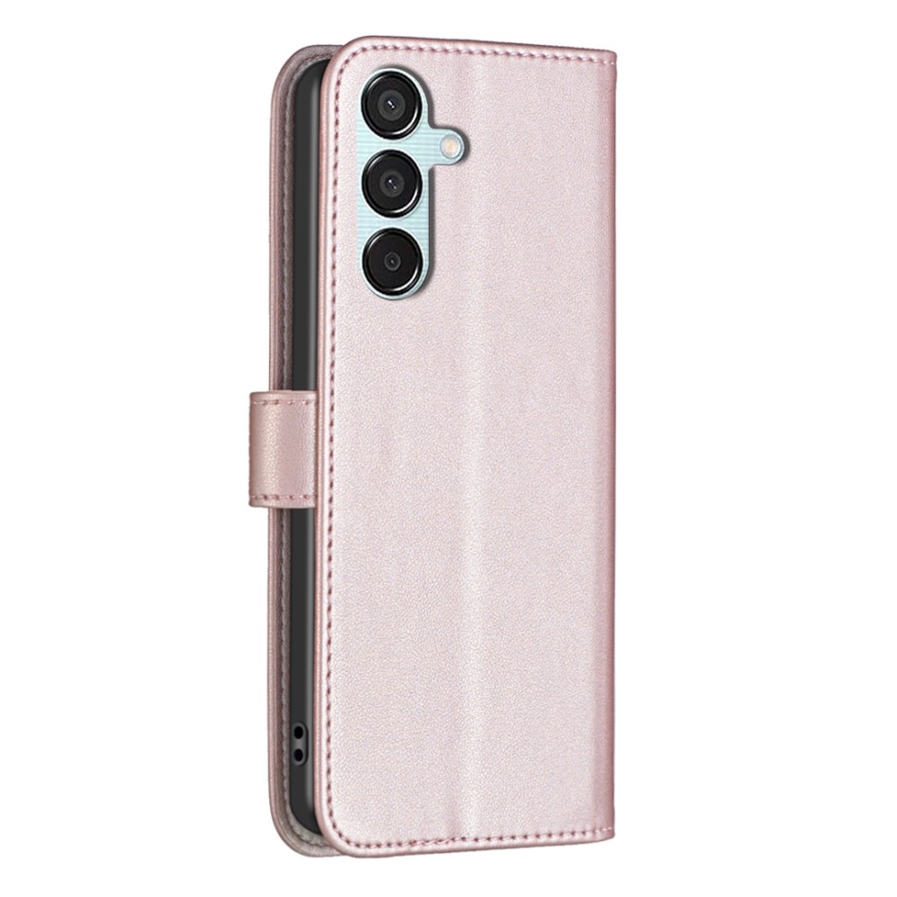 BNF knižkové púzdro na Samsung Galaxy M15 5G - ružovozlaté