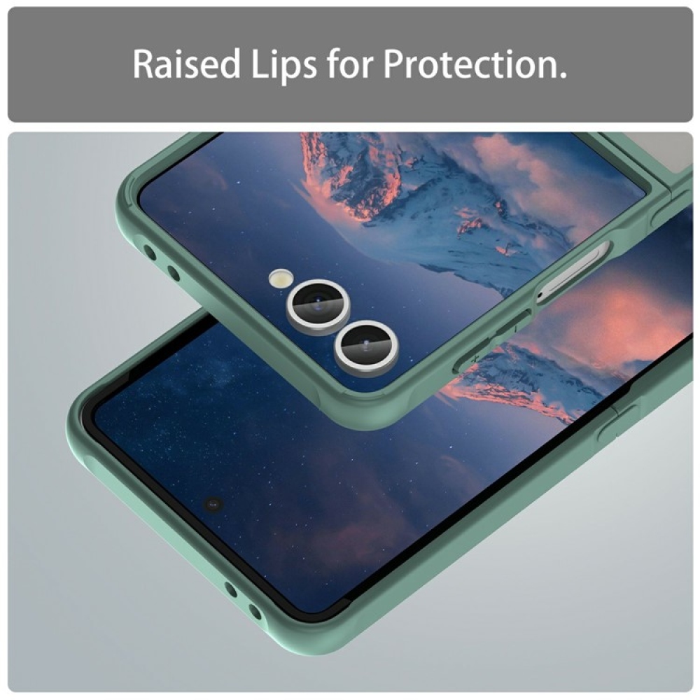 Case matný gélový obal s MagSafe na Samsung Galaxy Z Flip7 5G - zelený