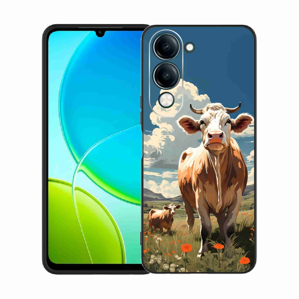 Gélový kryt mmCase na Vivo Y29s 5G - kravy na lúke