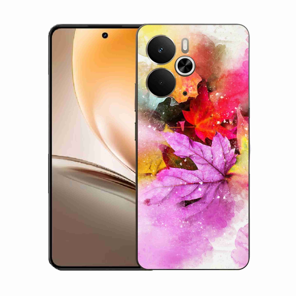 Gélový kryt mmCase na Realme 14 5G - farebné listy