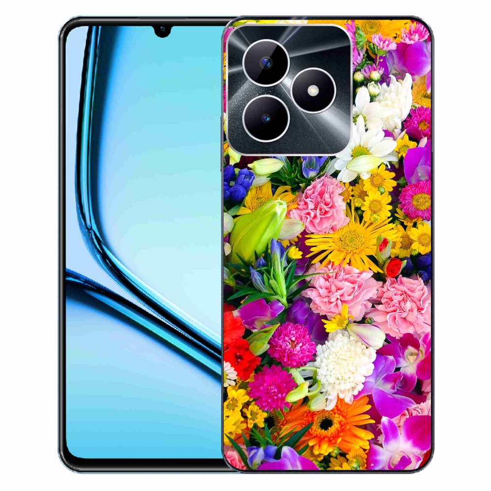 Gélový kryt mmCase na Realme Note 50 - kvety 12