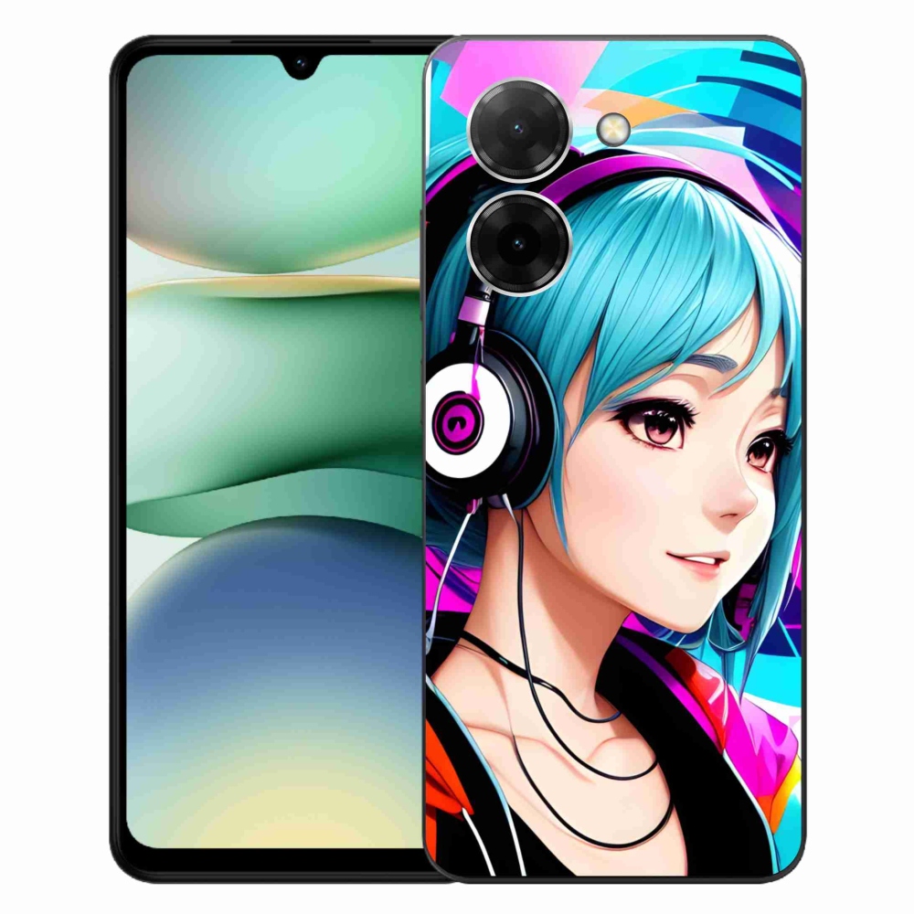 Gélový kryt mmCase na Xiaomi Redmi A5 - dievča so slúchadlami