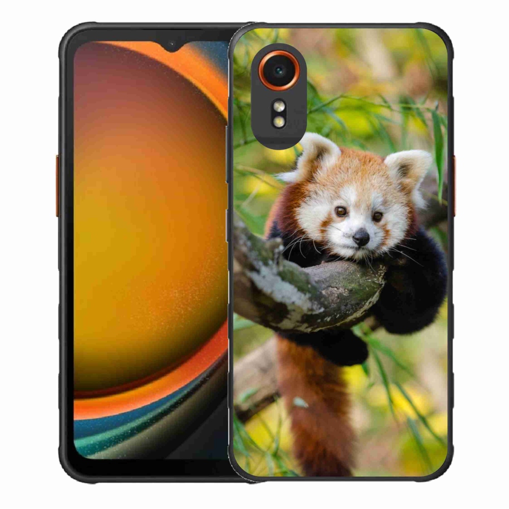 Gélový kryt mmCase na Samsung Galaxy Xcover 7 - panda červená