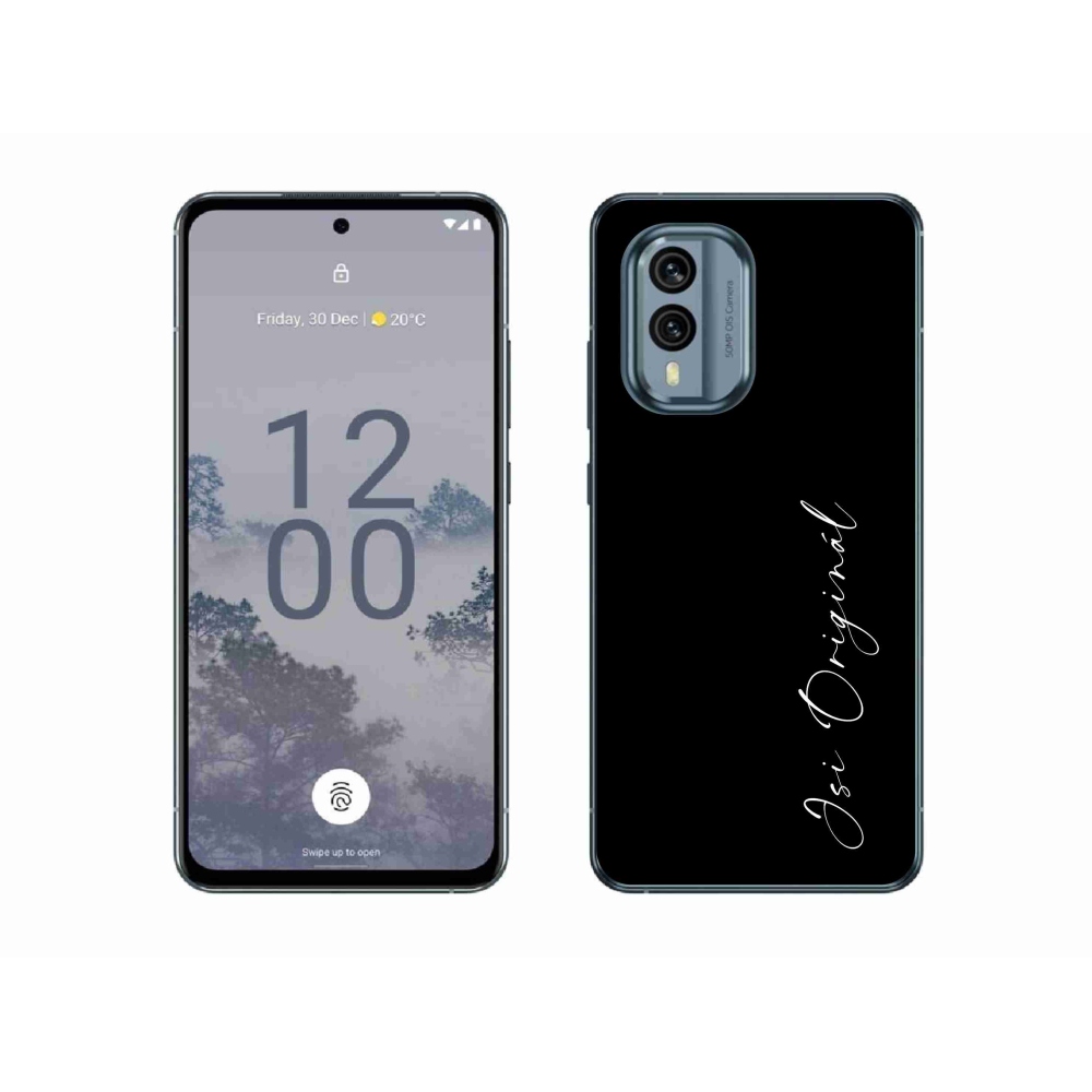 Gélový kryt mmCase na Nokia X30 5G - si originál čierne pozadie