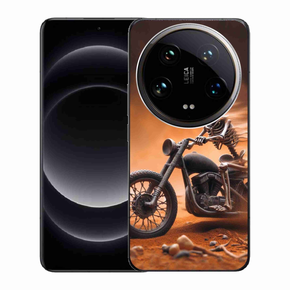 Gélový kryt mmCase na Xiaomi 14 Ultra - kostra na motorke