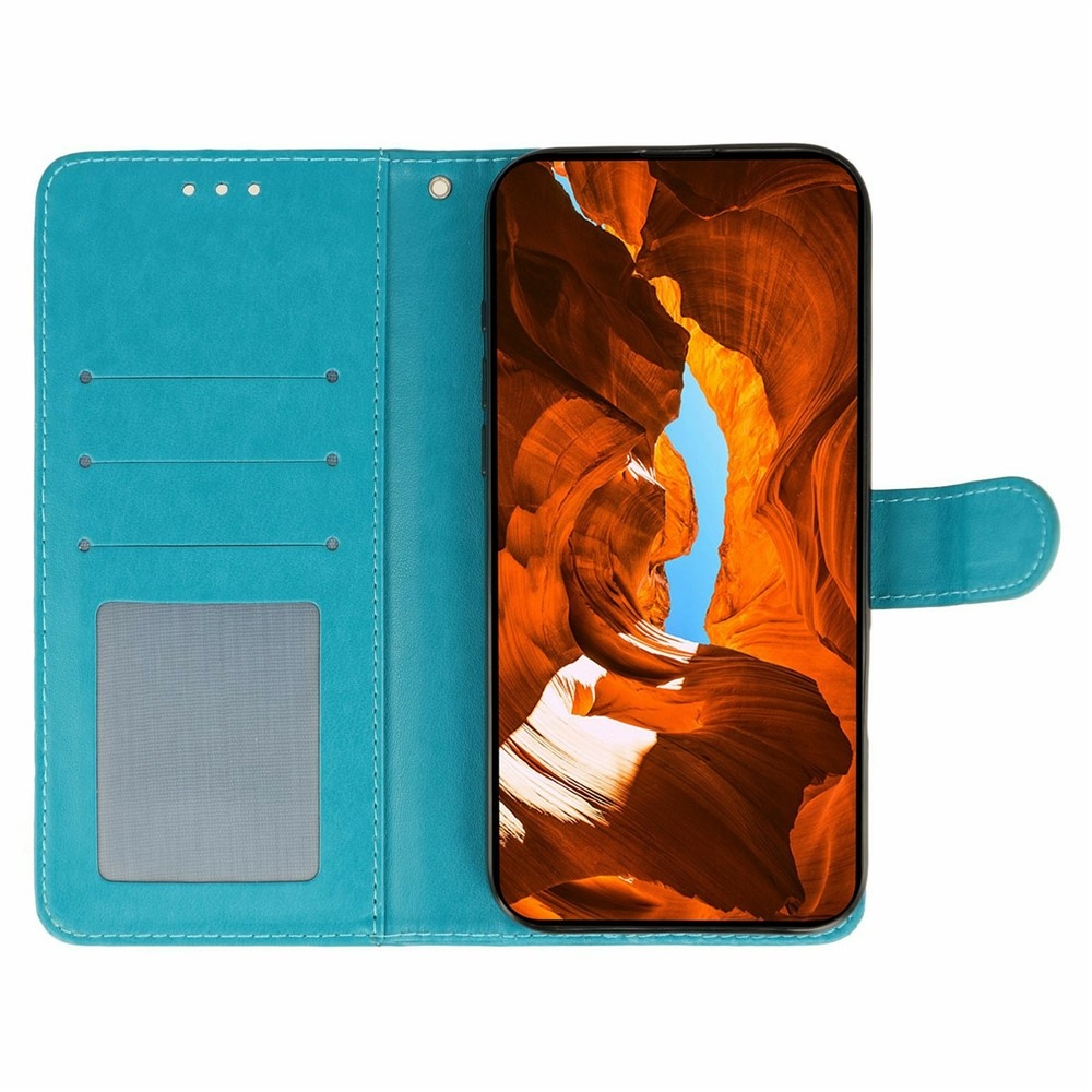 Roses knižkové púzdro na Xiaomi Redmi 15 5G - modré