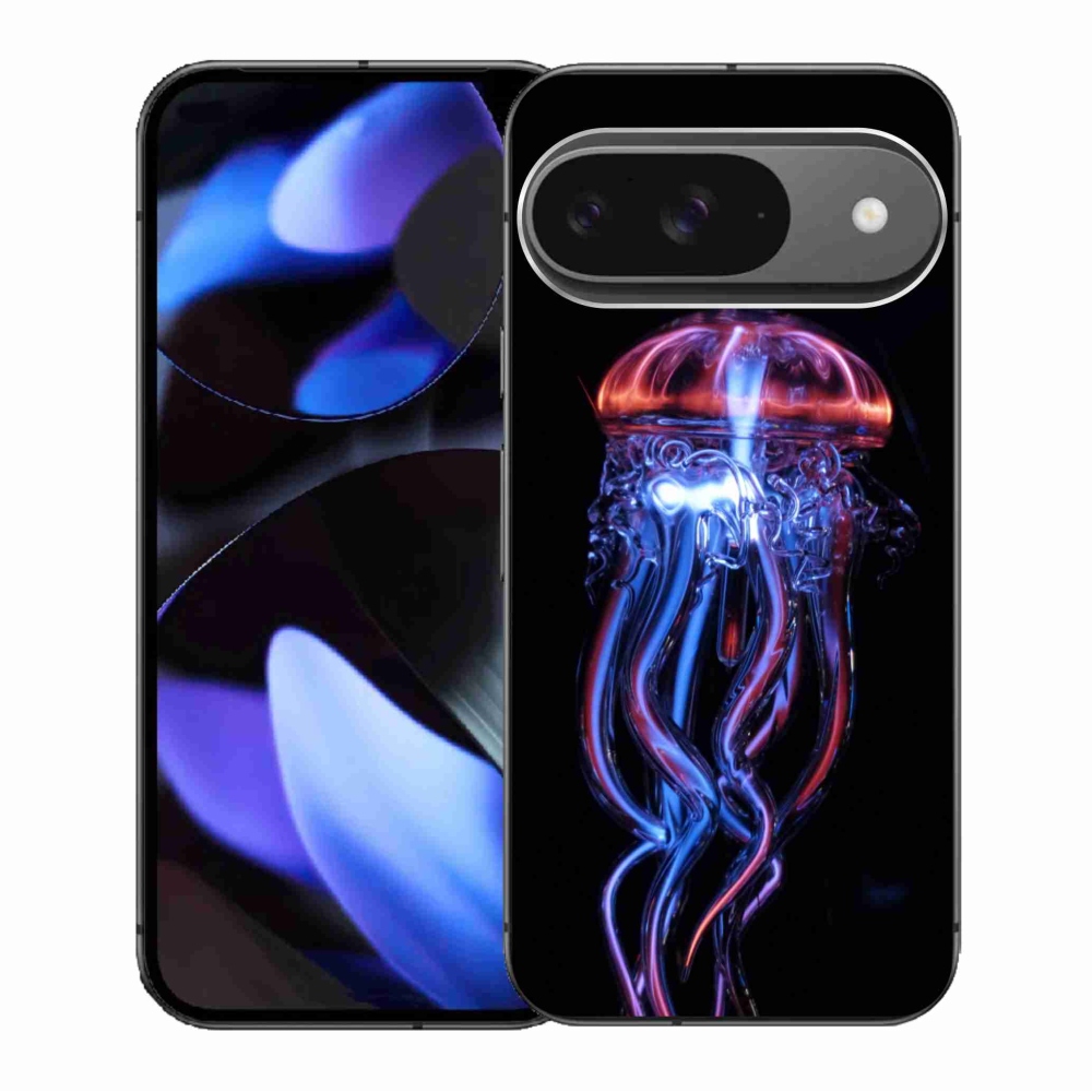 Gélový kryt mmCase na Google Pixel 9/9 Pro - medúza