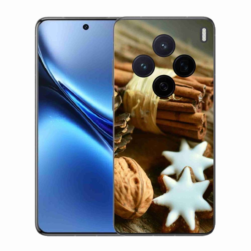 Gélový kryt mmCase na Vivo X200 5G - škorica a perníčky