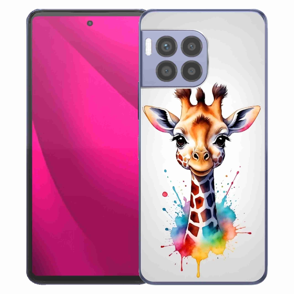 Gélový kryt mmCase na T-Mobile T Phone 2 Pro - žirafa 1