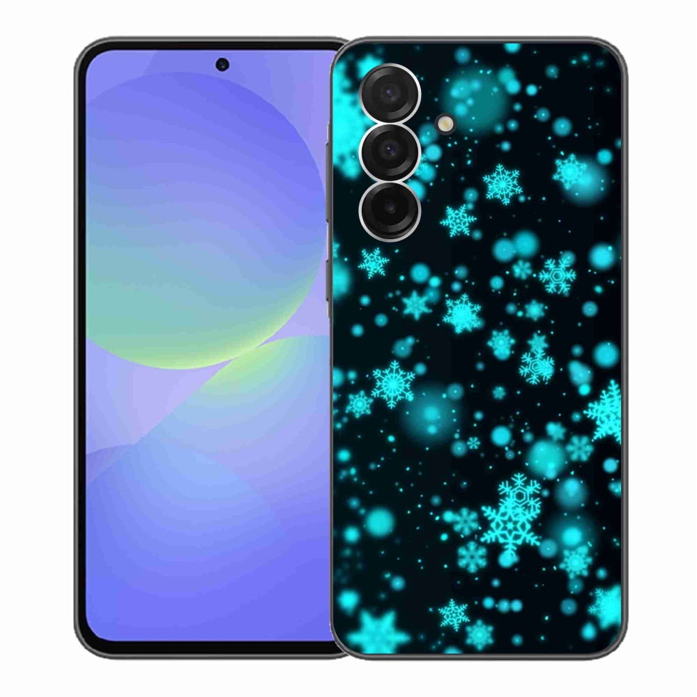 Gélový kryt mmCase na Samsung Galaxy A36 5G - snehové vločky 1