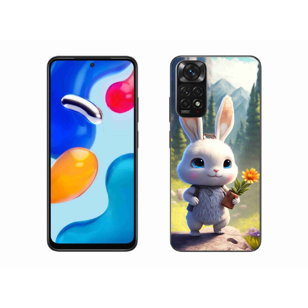 Gélový kryt mmCase na Xiaomi Redmi Note 11S 4G - roztomilý zajačik