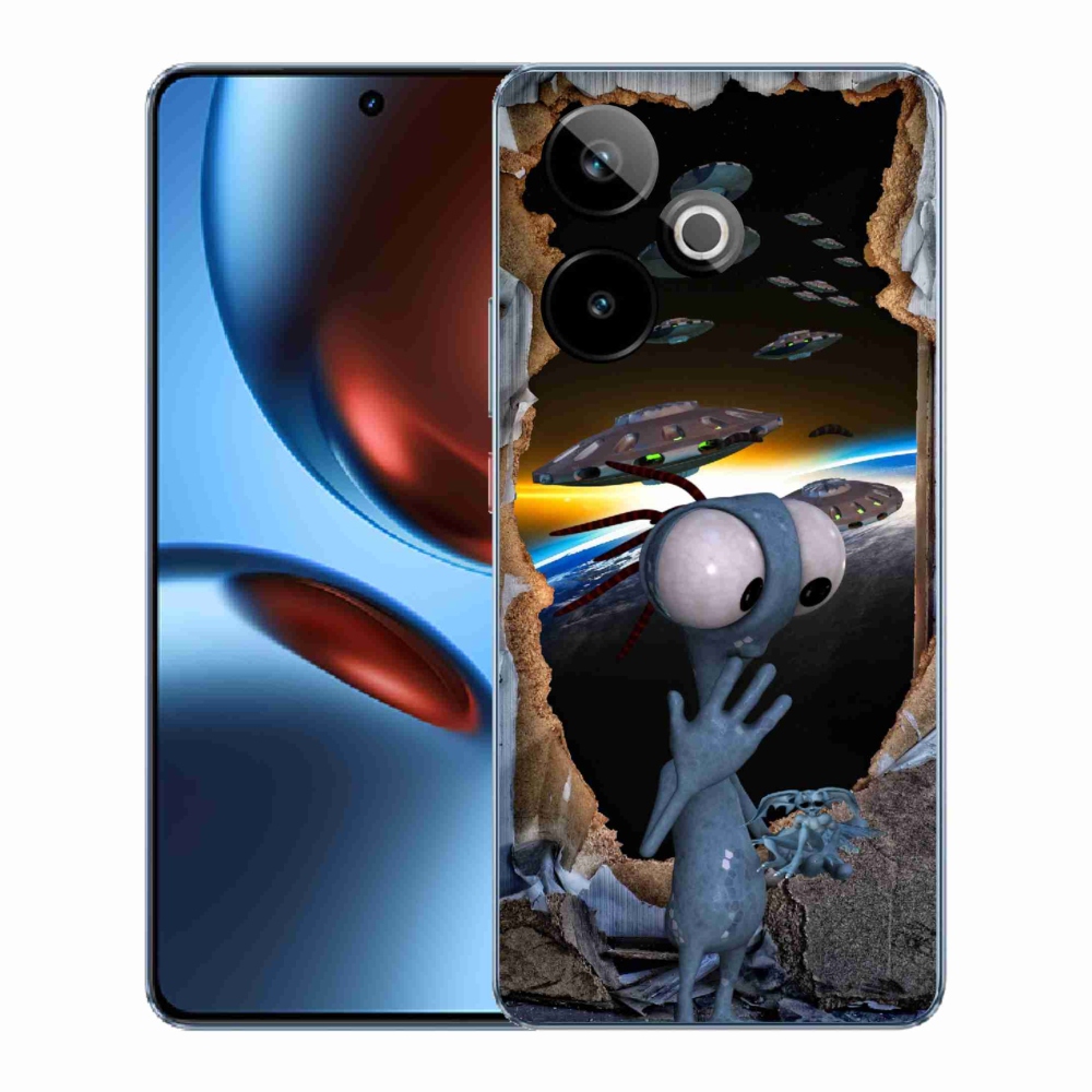 Gélový kryt mmCase na Realme GT 7 5G/GT 7T 5G - mimozemšťan