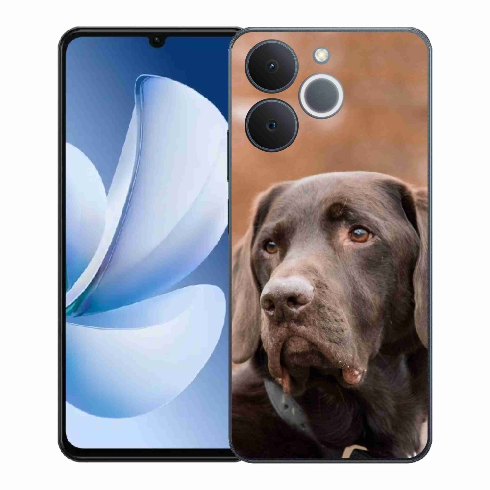 Gélový kryt mmCase na Realme Note 70T - hnedý labrador