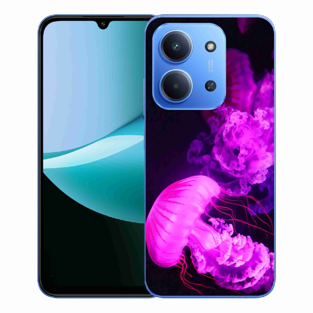 Gélový kryt mmCase na Xiaomi Redmi 15C 4G/5G (173mm) - medúza 1