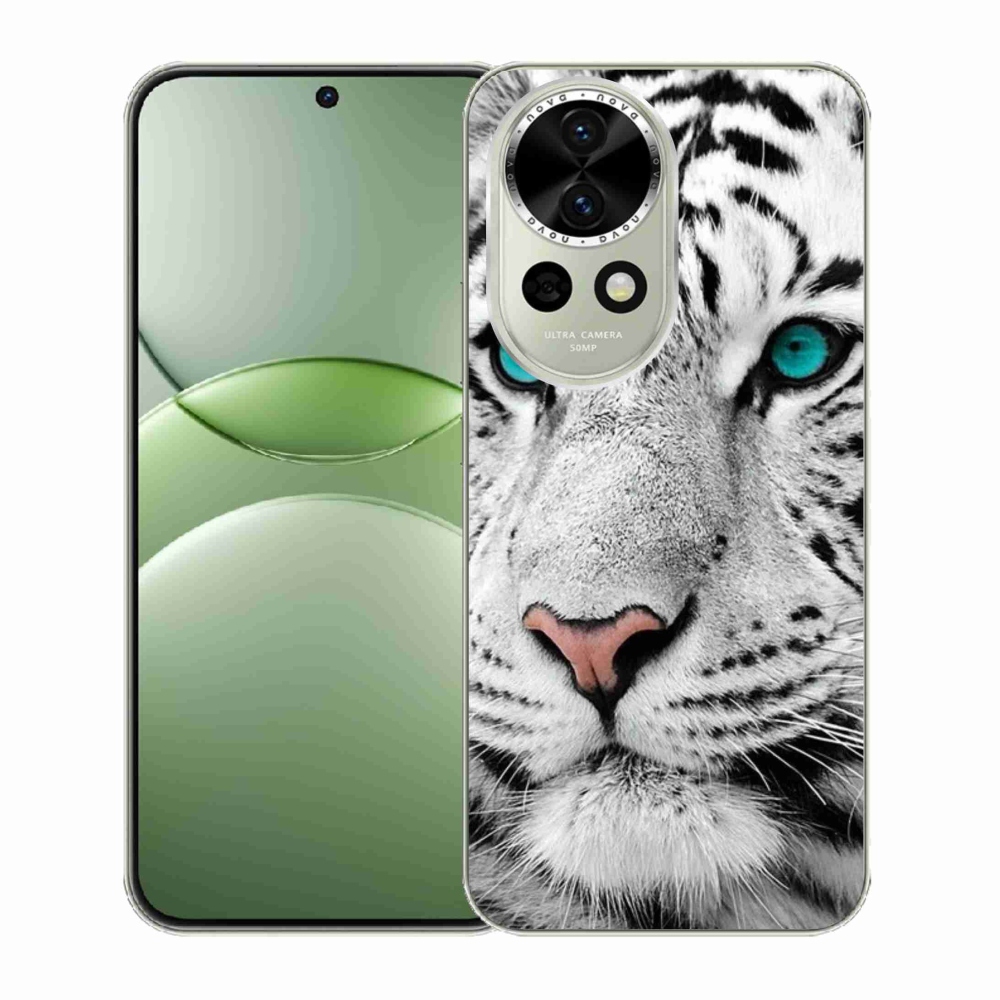 Gélový kryt mmCase na Huawei Nova 13 5G - biely tiger