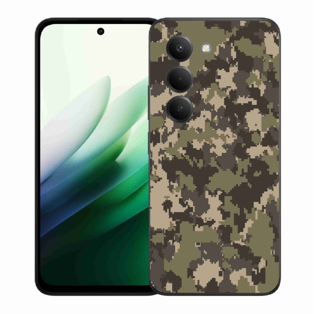 Gélový kryt mmCase na Xiaomi Redmi 15 5G (169mm) - maskáčový vzor 12