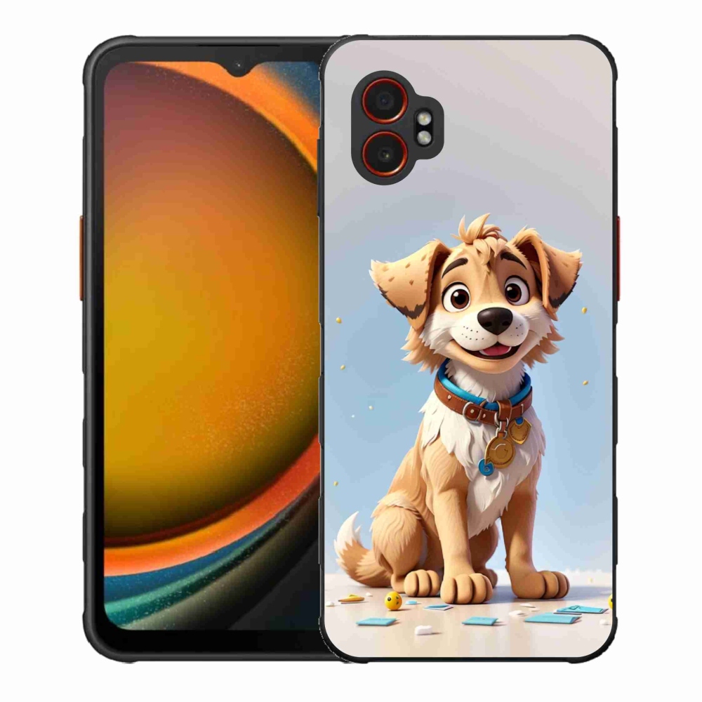 Gélový kryt mmCase na Samsung Galaxy Xcover 7 Pro - kreslené šteňa