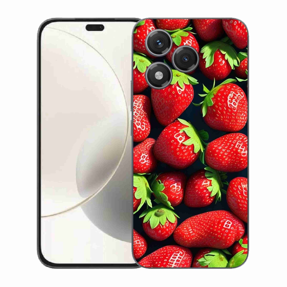 Gélový kryt mmCase na Honor 400 Lite - jahody