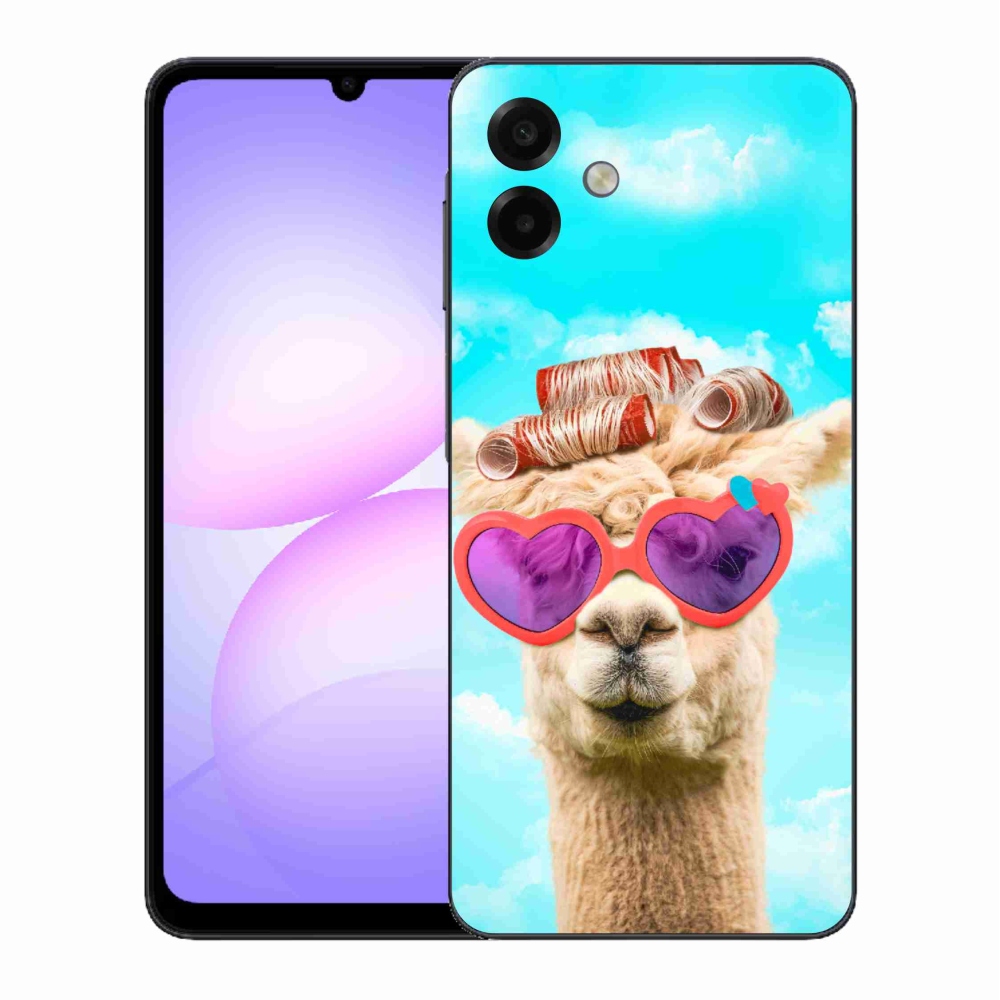 Gélový kryt mmCase na Samsung Galaxy A07 4G - lama s okuliarmi