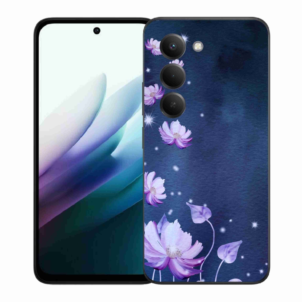 Gélový kryt mmCase na Xiaomi Redmi 15 4G/5G (171mm) - padajúce kvety