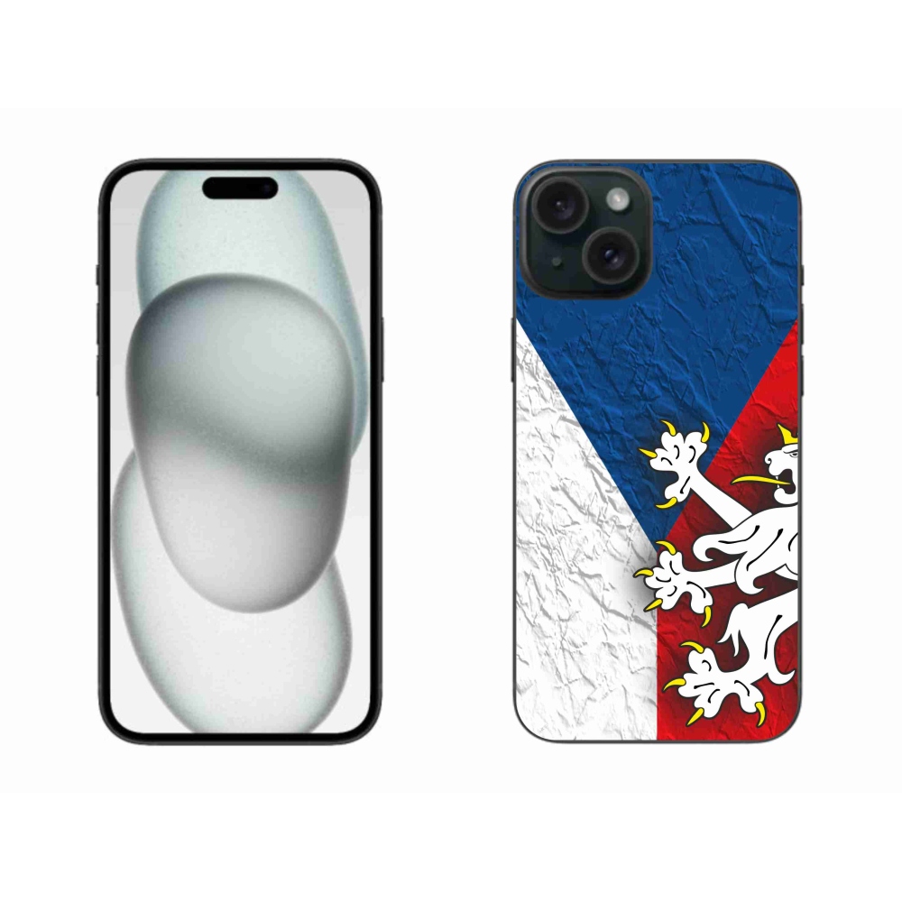 Gélový kryt mmCase na iPhone 15 Plus - česká vlajka 1